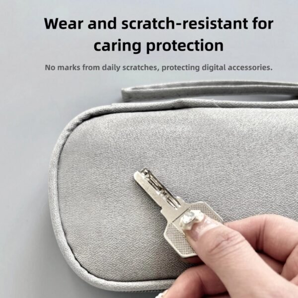 1 Power bank data cable accessories double-layer large capacity storage bag