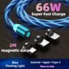 Multifunctional three-in-one mobile phone fast charging cable, pure copper wire is faster and more professional, high-toughness wire is not easy to break, exquisite and practical