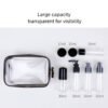 Travel portable toiletry bag, cosmetic bag, waterproof cosmetic bag, large transparent storage bag for swimming, fitness and bathing
