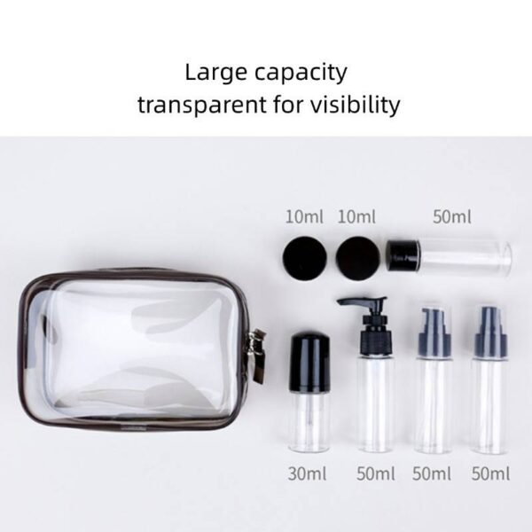 Travel portable toiletry bag, cosmetic bag, waterproof cosmetic bag, large transparent storage bag for swimming, fitness and bathing