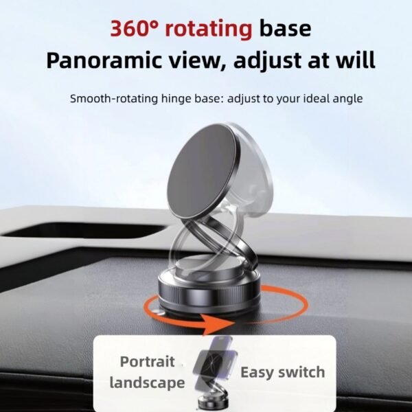 Multifunctional magnetic mobile phone holder, universal rotation and three-axis folding, a must-have for home and outing.