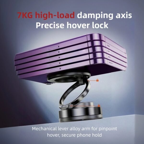 Multifunctional magnetic mobile phone holder, universal rotation and three-axis folding, a must-have for home and outing.