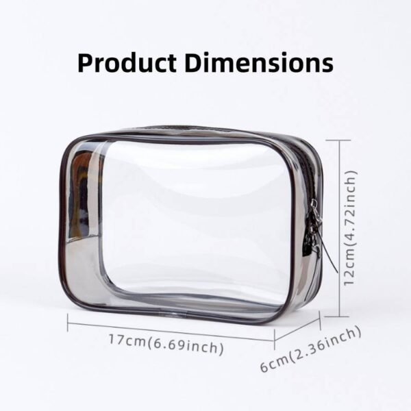 Travel portable toiletry bag, cosmetic bag, waterproof cosmetic bag, large transparent storage bag for swimming, fitness and bathing