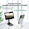 Convenient metal base stand for mobile phone, retractable, liftable, rotating and foldable, a must-have for home and outing