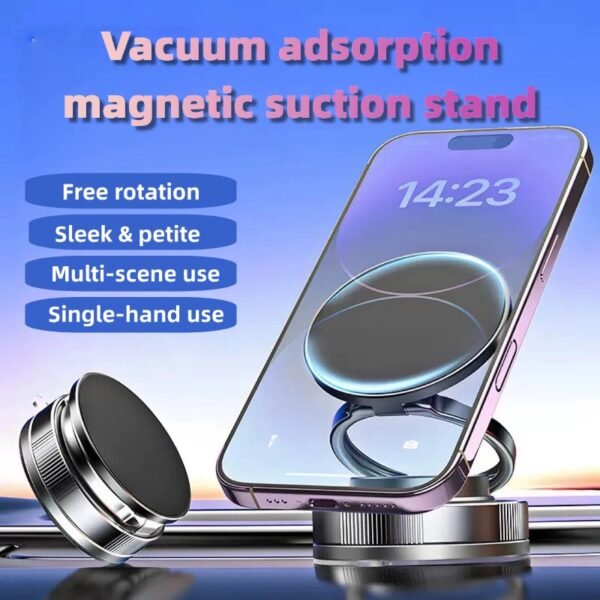 Multifunctional magnetic mobile phone holder, universal rotation and three-axis folding, a must-have for home and outing.