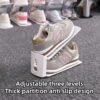 Storage shoe rack double-layer shoe tray three-level adjustable home dormitory organization artifact slippers shoe cabinet shoe storage rack