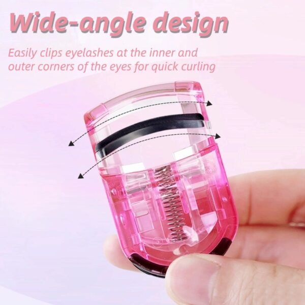 Portable eyelash curler for beginners with long-lasting curling and shaping