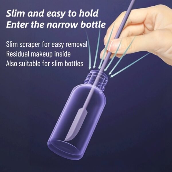 Cosmetic silicone scoop double-headed mini scraper lotion cream body lotion bottle small spoon