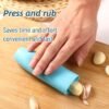 Garlic peeling tool, peeled garlic, garlic cloves, silicone peeler, household kitchen gadgets