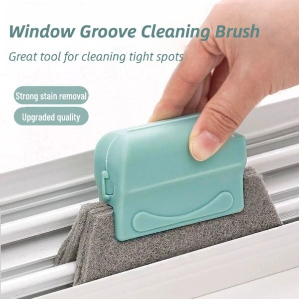 Window gap cleaning brush tool household cleaning door and window groove cleaning dead corner brush window cleaning artifact