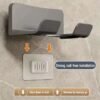 Bathroom punch-free household hair dryer bracket multifunctional wall-mounted hair dryer holder
