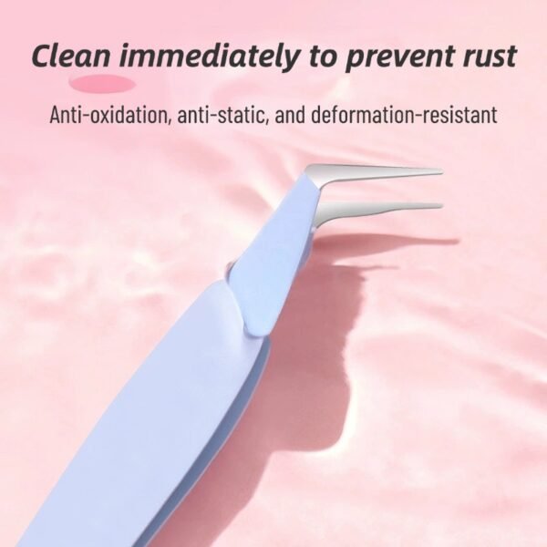 False eyelashes special gold feather clip grafting eyelash curler stainless steel tight interface round head tweezers