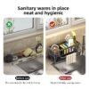 Kitchen rack rag storage drain rack punch-free household spice rack sink faucet sink artifact