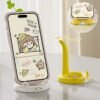 Portable foldable and retractable desktop mobile phone holder for lazy people chasing dramas