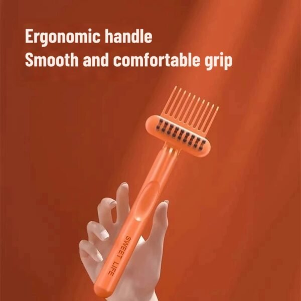 Air cushion comb cleaning brush comb cleaning claw tool to clean hair air bag comb cleaning artifact