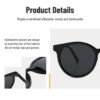 Retro round literary unisex sunglasses small frame glasses ins sunglasses