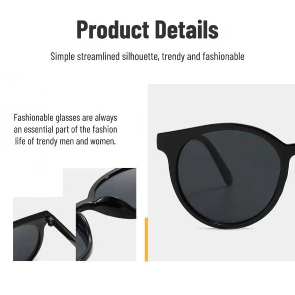 Retro round literary unisex sunglasses small frame glasses ins sunglasses