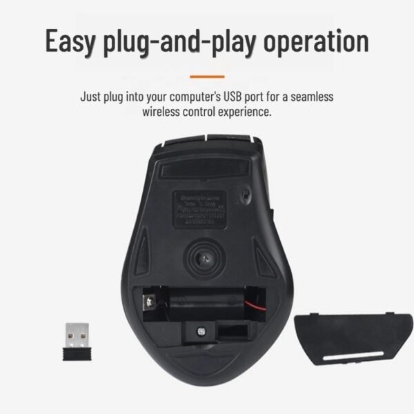 Ergonomic Wireless Mouse Battery Wireless Version 2.4G Single Mode Connection Home Office