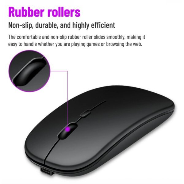 Bluetooth mouse wireless silent suitable for notebook games office desktop computer rechargeable universal