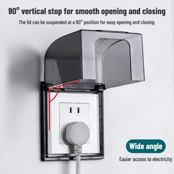 Adhesive socket waterproof box bathroom switch plug water retaining protection box