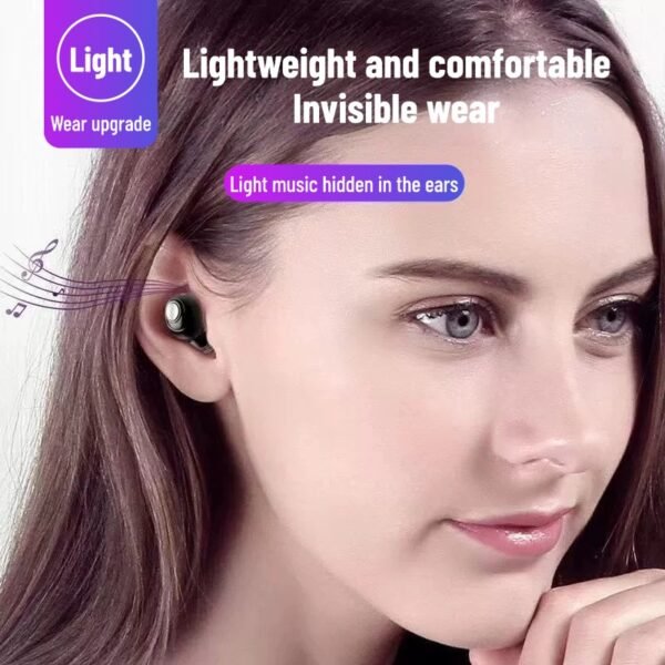 Wireless single-ear Bluetooth headset mini ultra-small sports invisible long standby