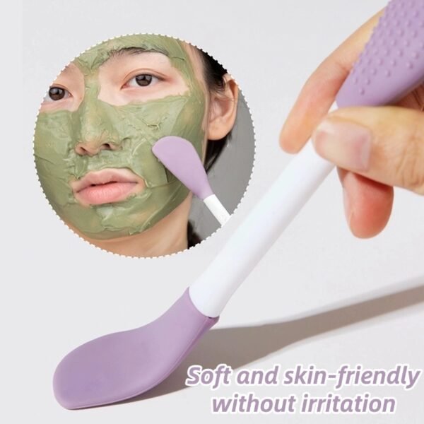 Double-headed silicone mask brush face cleansing massage brush mud mask smear face homemade soft mask tool special brush