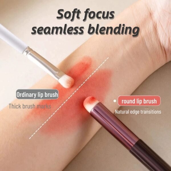 Round head lip brush lipstick brush portable smudge lip pencil female special beauty tool lip makeup brush
