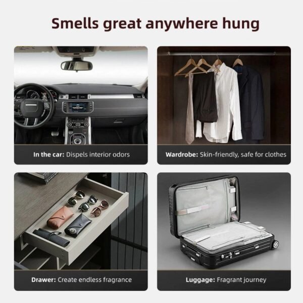 Camellia wardrobe pendant car diffuser aromatherapy home indoor long-lasting fragrance pendant