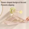 Punch-free retractable clothes hanger storage rack home wall-mounted clothes drying rack