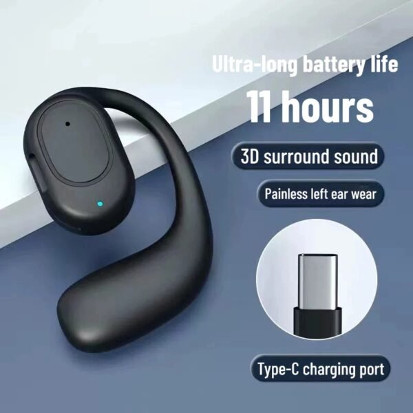 New ear-hook Bluetooth headset without ear wireless bone conduction headset long battery life Bluetooth