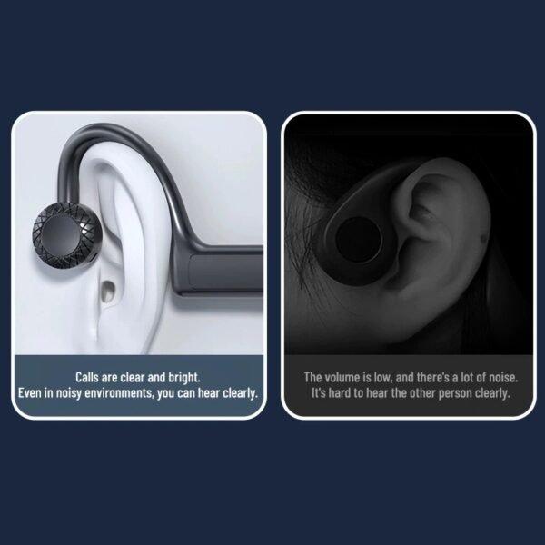 No-ear painless wireless universal Bluetooth headset head-mounted bone conduction binaural sports anti-drop