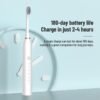 Rechargeable electric toothbrush with soft bristles, automatic sonic smart teeth cleaning tool