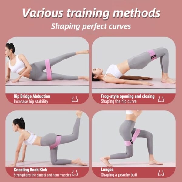 Yoga elastic band hip training resistance band fitness band hip training band hip ring hip beautiful squat elastic resistance ring