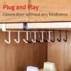 Kitchen Storage Rack Hook Rack, Punch-Free, Spatula and Spoon Hanger, Under-Cabinet Hook Hanging