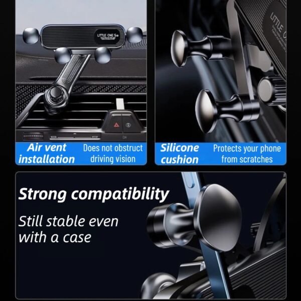 Car mobile phone holder does not block the air outlet car navigation rack gravity type fully automatic no abnormal sound universal