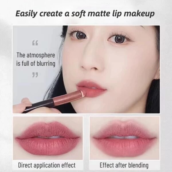 Round head lip brush lipstick brush portable smudge lip pencil female special beauty tool lip makeup brush