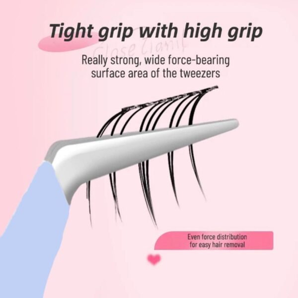 False eyelashes special gold feather clip grafting eyelash curler stainless steel tight interface round head tweezers