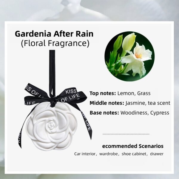 Camellia wardrobe pendant car diffuser aromatherapy home indoor long-lasting fragrance pendant
