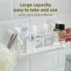 4 Simple bathroom wall-mounted guardrail rack creative punch-free kitchen storage rack spice rack