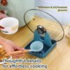 4 Kitchen pot lid rack countertop foldable rack for spoon cooking spatula pot lid rack storage artifact