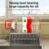 Kitchen rack rag storage drain rack punch-free household spice rack sink faucet sink artifact