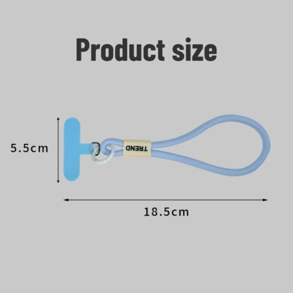 Wrist mobile phone lanyard simple ins style short dopamine anti-drop strong keychain clip camera pendant