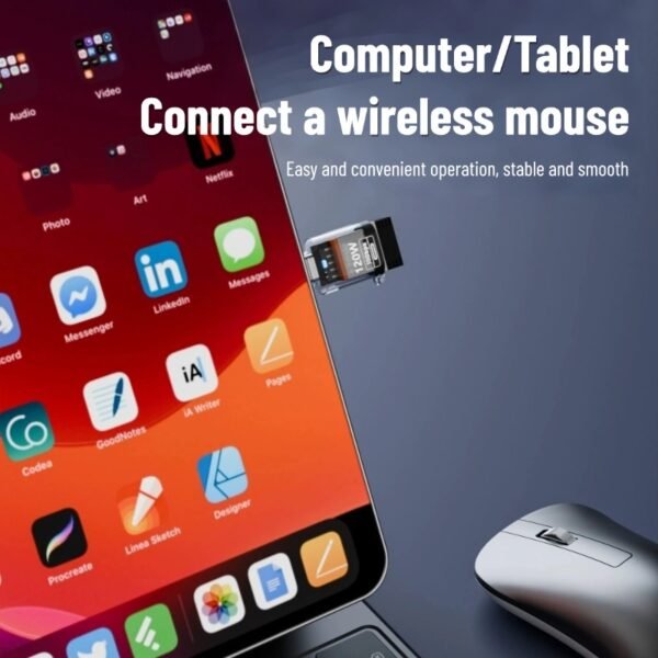 120W USB female to TYPE-C male fast charging adapter suitable for USB flash drive transfer OTG10G adapter