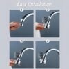 4 Three-speed faucet extender booster splash-proof shower kitchen universal upgrade universal shower nozzle