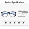 New Korean style glasses blue light blocking large frame flat glasses trendy glasses