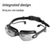 High-definition, anti-fog, waterproof, professional electroplated swimming goggles