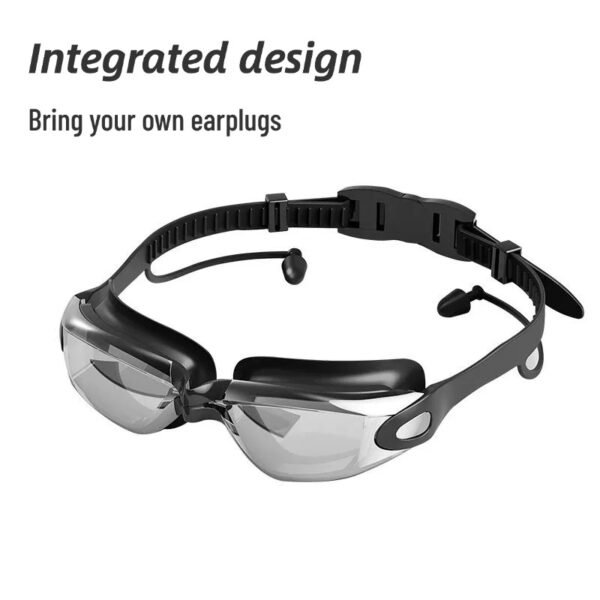 High-definition, anti-fog, waterproof, professional electroplated swimming goggles