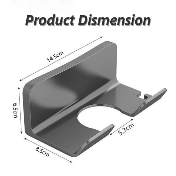 Bathroom punch-free household hair dryer bracket multifunctional wall-mounted hair dryer holder