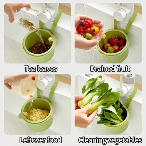 5 Hanging sink drain basket household kitchen sink separation food residue filter basket fruit cleaning filter basket
