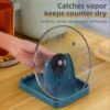 5 Kitchen pot lid rack countertop foldable rack for spoon cooking spatula pot lid rack storage artifact